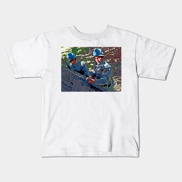 WW2 101st Airborne in Holland Kids T-Shirt by Busybob